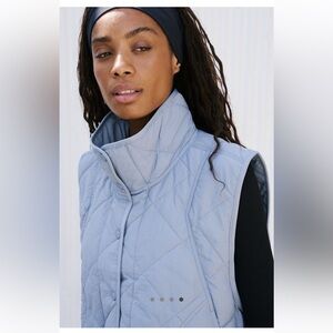 FP MOVEMENT - Quinn Quilted Puffer Vest in Blue Wave